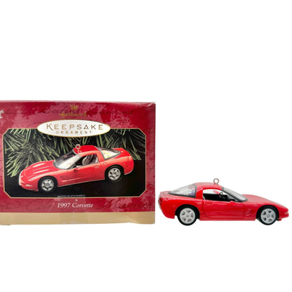 1997 Hallmark Keepsake Ornament Chevrolet Corvette Torch Red Diecast Collectible