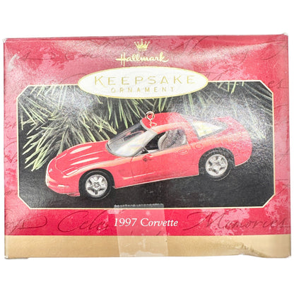 1997 Hallmark Keepsake Ornament Chevrolet Corvette Torch Red Diecast Collectible