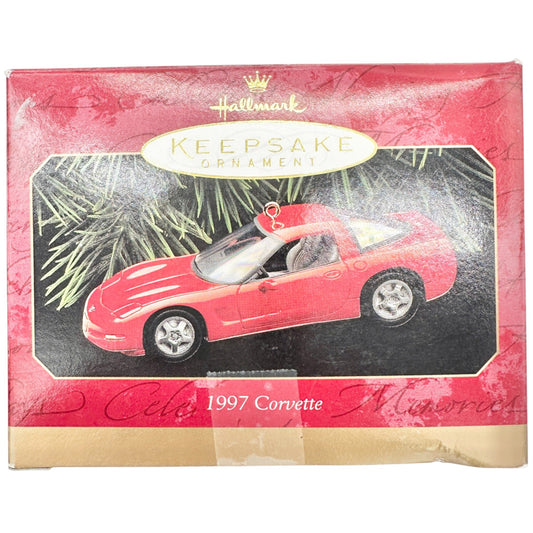1997 Hallmark Keepsake Ornament Chevrolet Corvette Torch Red Diecast Collectible