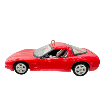 1997 Hallmark Keepsake Ornament Chevrolet Corvette Torch Red Diecast Collectible