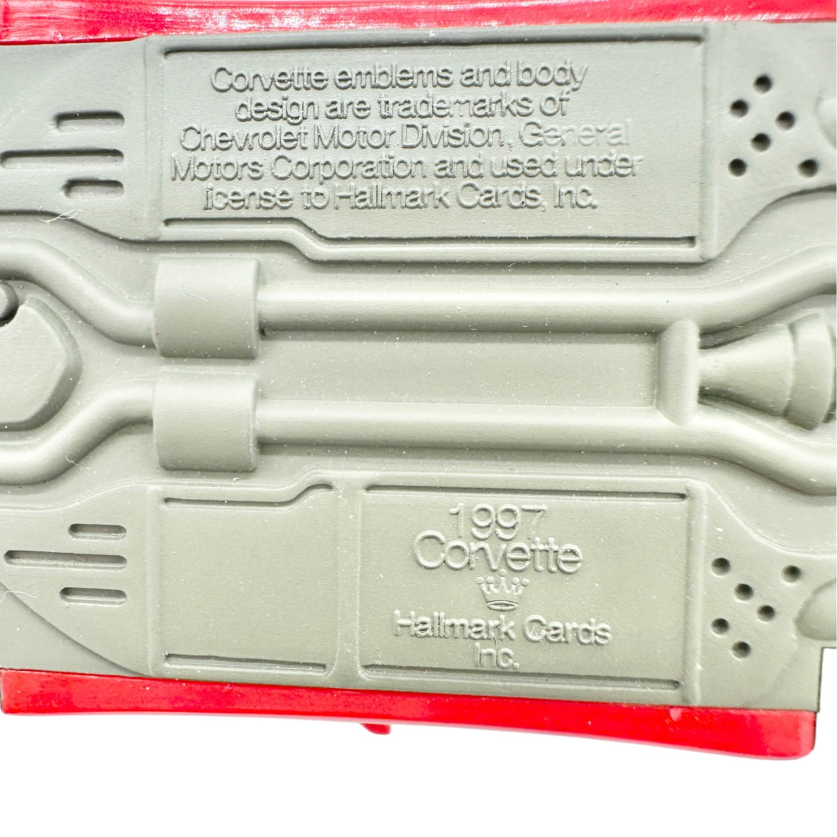 1997 Hallmark Keepsake Ornament Chevrolet Corvette Torch Red Diecast Collectible