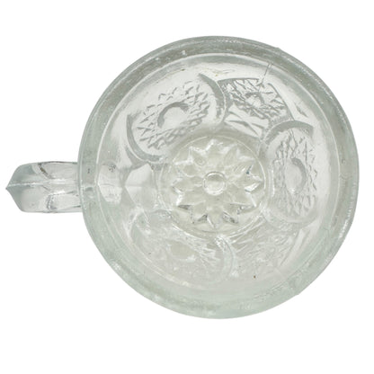 Oval Star Crystal No 300 Punch Bowl and 6 Cups Vintage Childrens Tableware Set