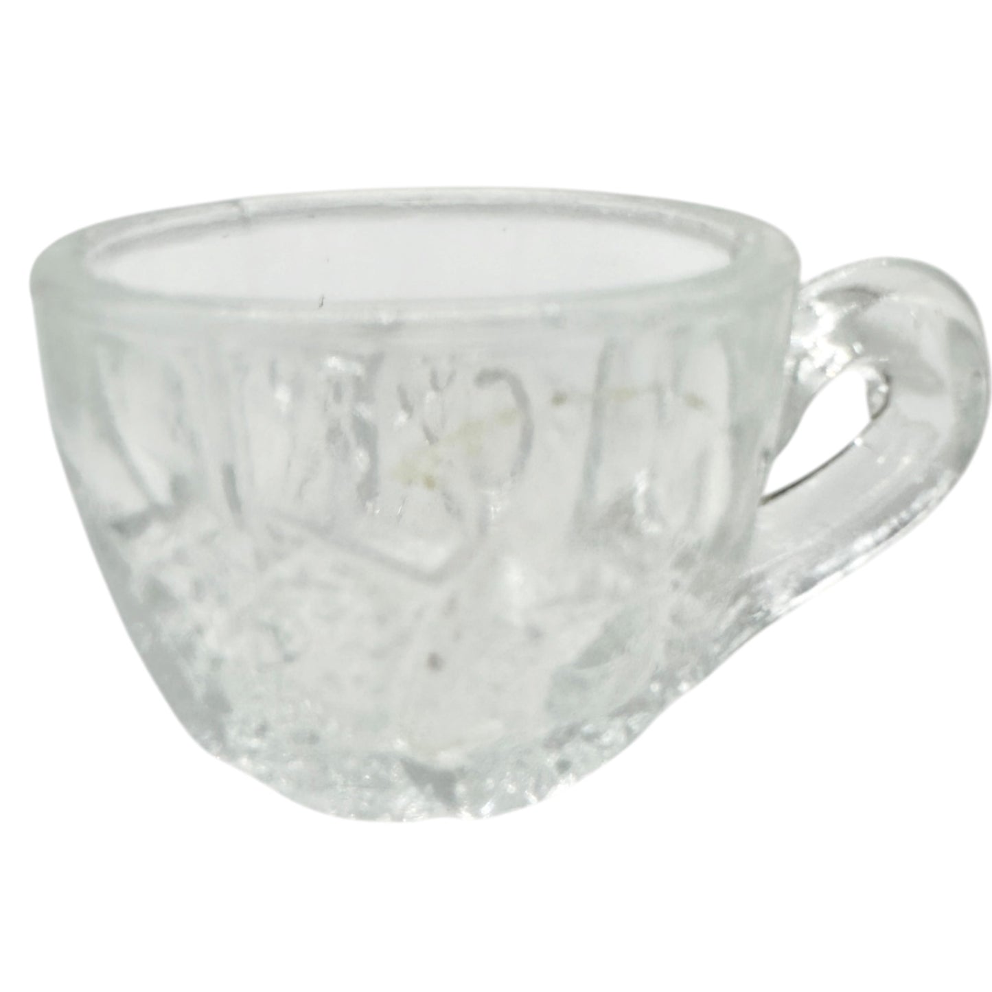 Oval Star Crystal No 300 Punch Bowl and 6 Cups Vintage Childrens Tableware Set