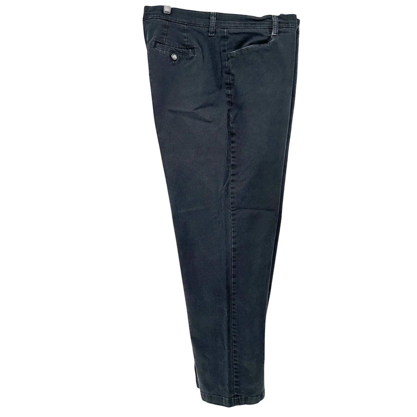 Lee At The Waist Pants Womens Size 18 Medium Black Straight Leg Cotton Spandex