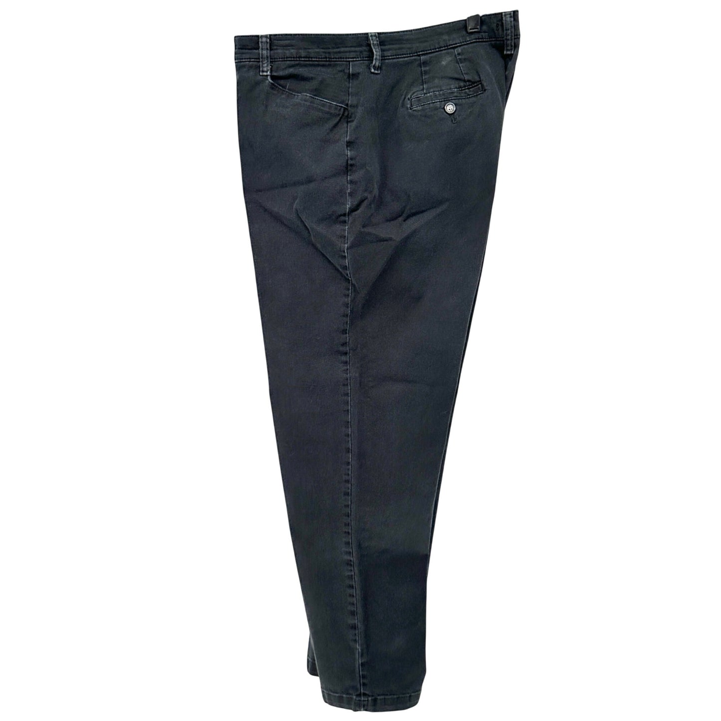 Lee At The Waist Pants Womens Size 18 Medium Black Straight Leg Cotton Spandex