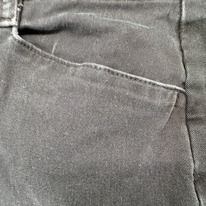 Lee At The Waist Pants Womens Size 18 Medium Black Straight Leg Cotton Spandex