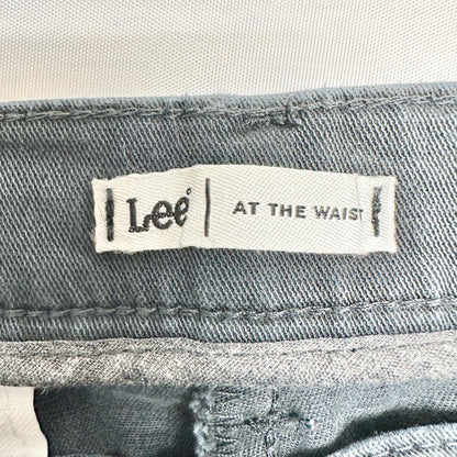 Lee At The Waist Pants Womens Size 18 Medium Black Straight Leg Cotton Spandex