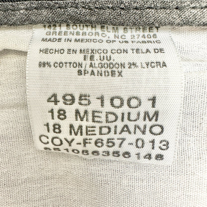 Lee At The Waist Pants Womens Size 18 Medium Black Straight Leg Cotton Spandex