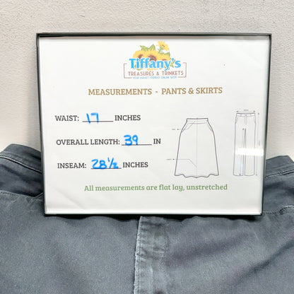 Lee At The Waist Pants Womens Size 18 Medium Black Straight Leg Cotton Spandex