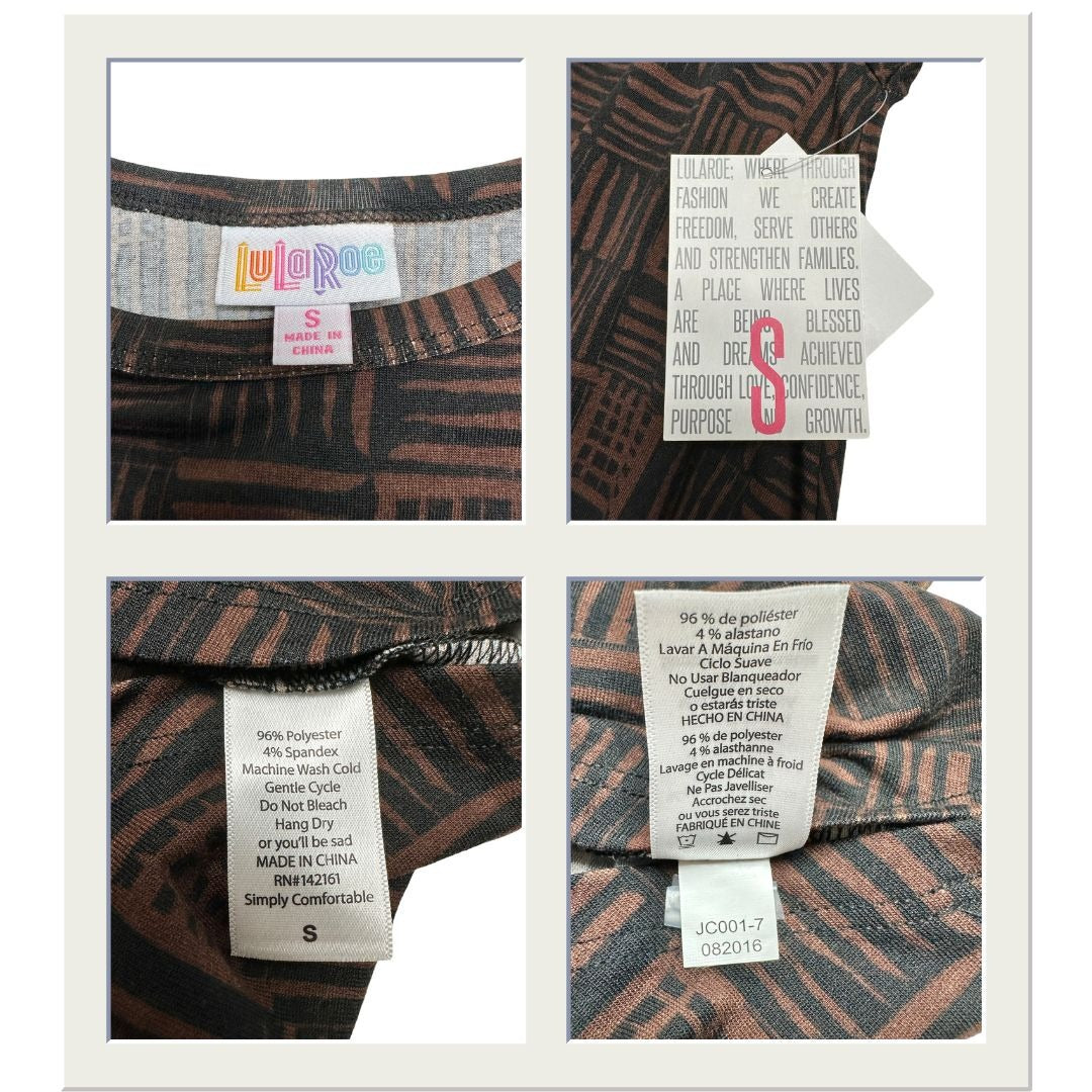LuLaRoe Retired Carly Bundle of 2 Small Dresses all NWT Multicolors