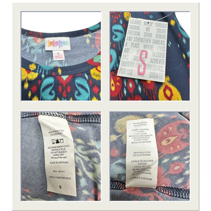 LuLaRoe Retired Carly Bundle of 2 Small Dresses all NWT Multicolors