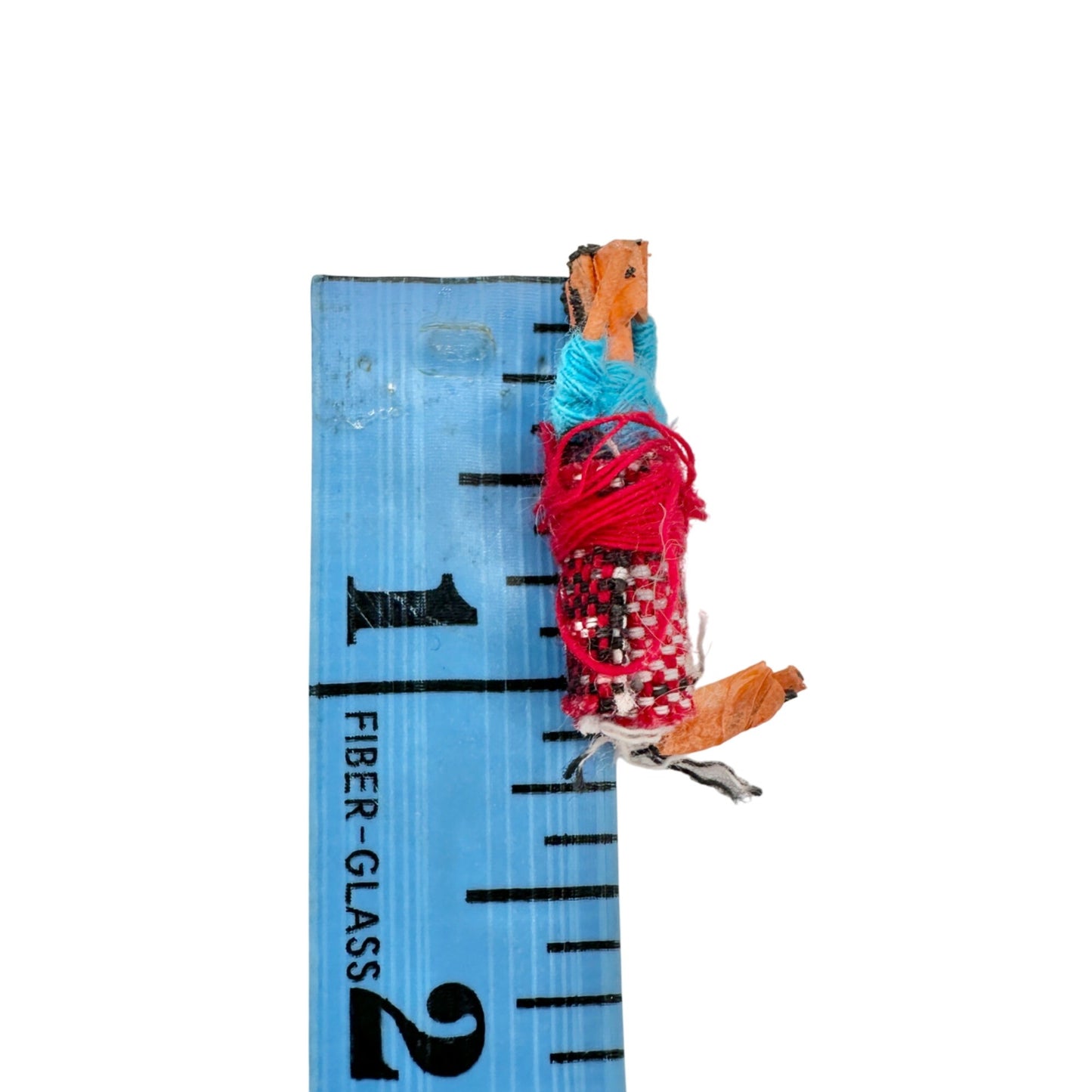 Vintage 1970s Guatemalan 1.25 In Worry Dolls Set Of 10 In Original Handmade Box