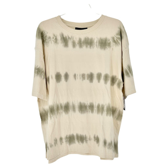 No Boundaries Oversize T-Shirt M (38-40) Beige Tie-Dye SS 100% Cotton Casual