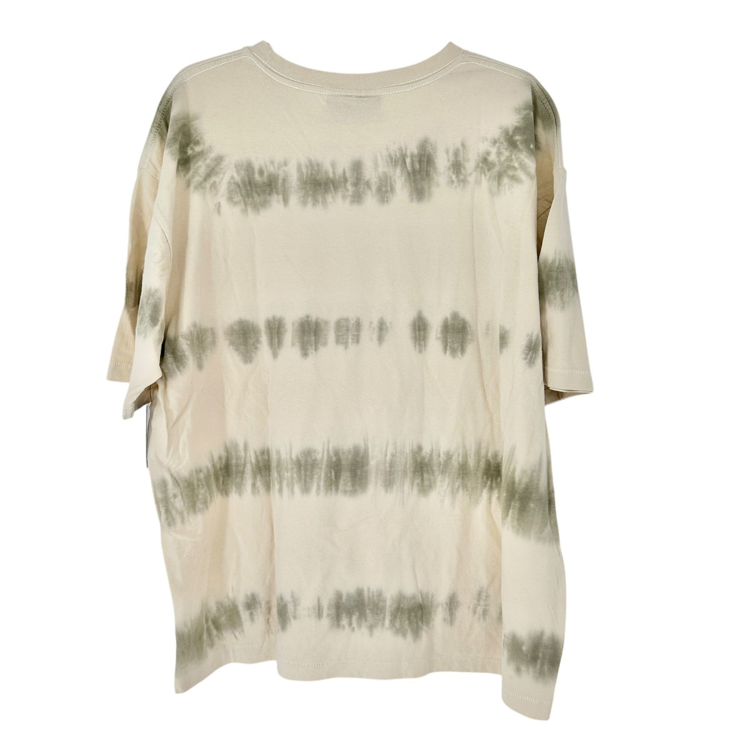 No Boundaries Oversize T-Shirt M (38-40) Beige Tie-Dye SS 100% Cotton Casual