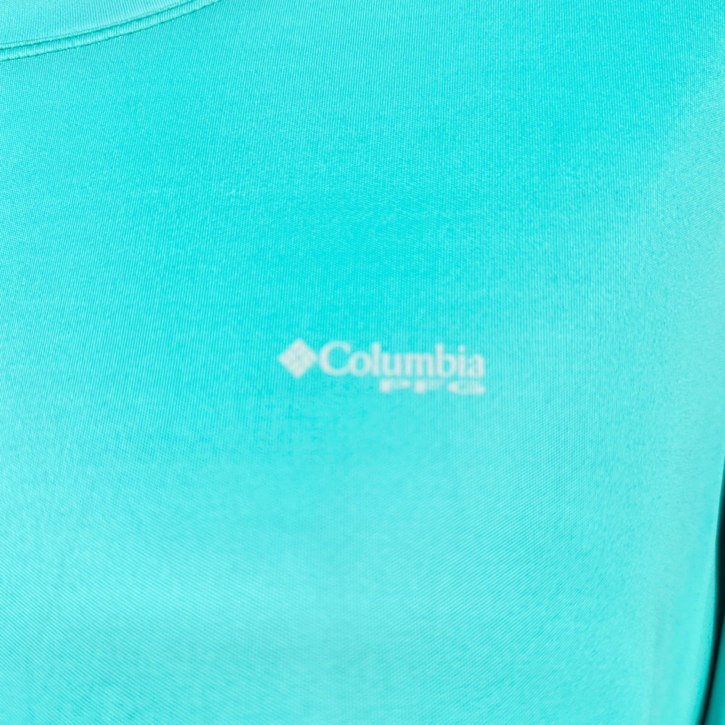 Columbia PFG Womens 2X Teal Long Sleeve Shirt Polyester Lightweight Fishing Gear