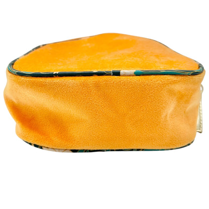 Bath & Body Works Orange Fox-Shaped Cosmetic Bag 6x6x2.5 Poly With Vinyl Trim