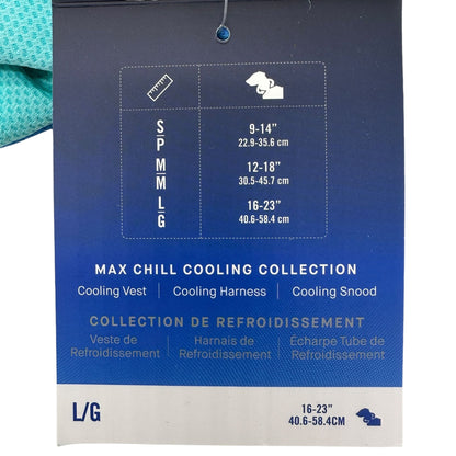 Canada Pooch Max Chill Cooling Snood LG 16-23" For Dogs Innovative Cooling Gear