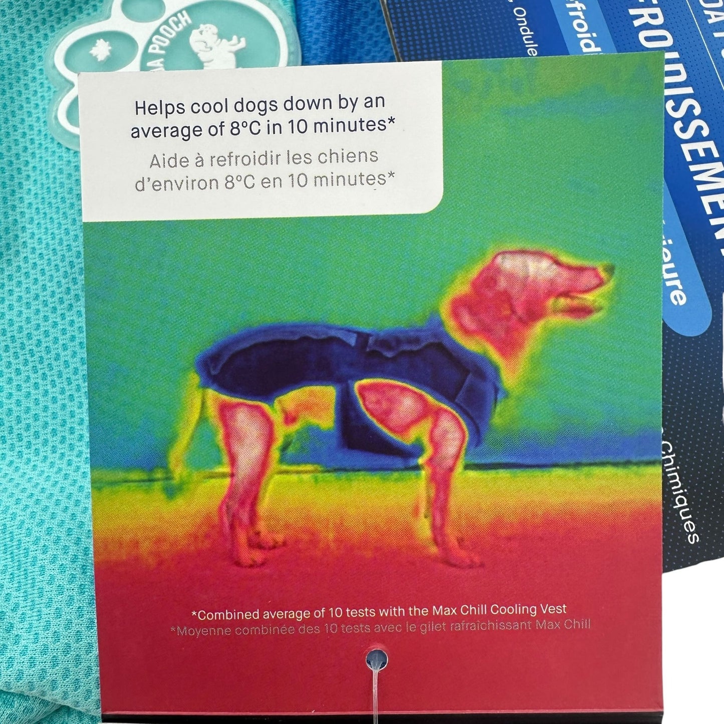 Canada Pooch Max Chill Cooling Snood LG 16-23" For Dogs Innovative Cooling Gear