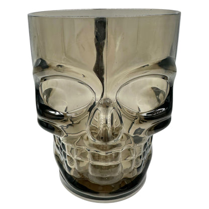 Skull Mug Black Plastic 19 oz Fun Halloween Decor