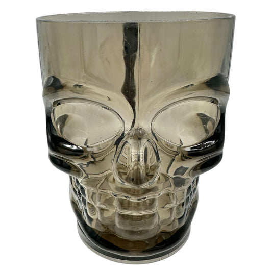 Skull Mug Black Plastic 19 oz Fun Halloween Decor