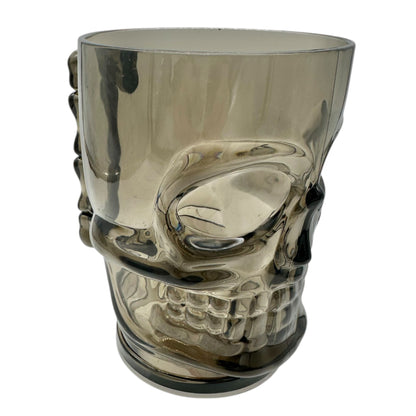 Skull Mug Black Plastic 19 oz Fun Halloween Decor