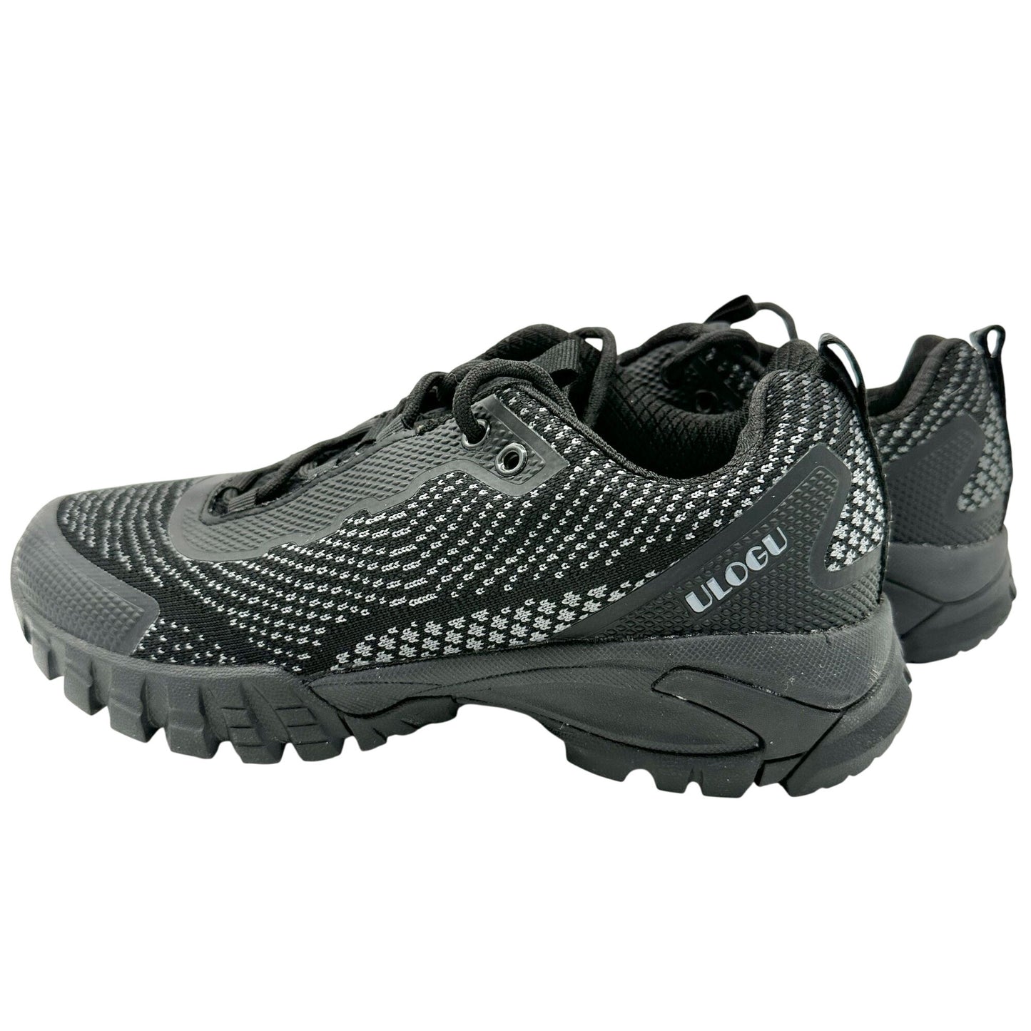 Ulogu Hiking Sneakers Womens 8.5 Black With Non-Slip Outsole Cushioned Sturdy
