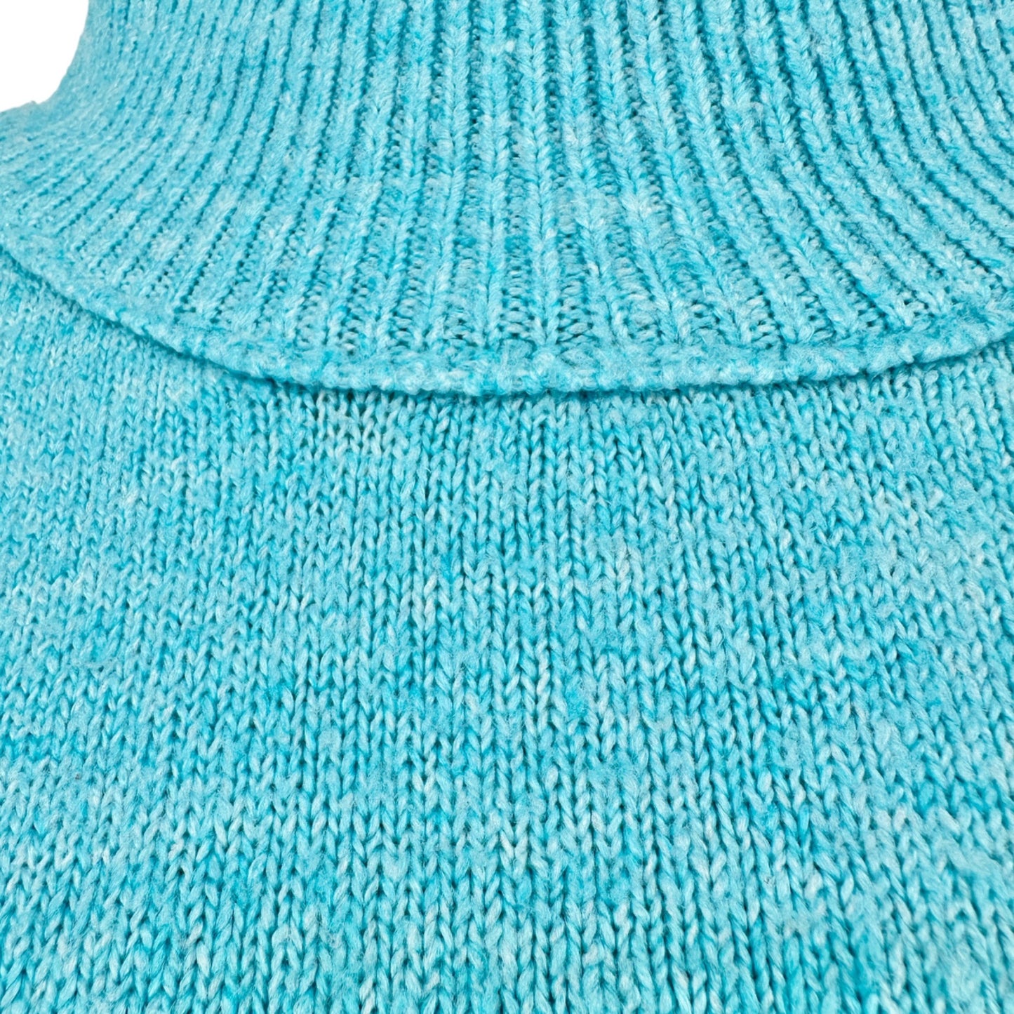 Cabana Sweater Womens 1X Sky Blue Turtleneck Sweater Acrylic Blend Crown & Ivy