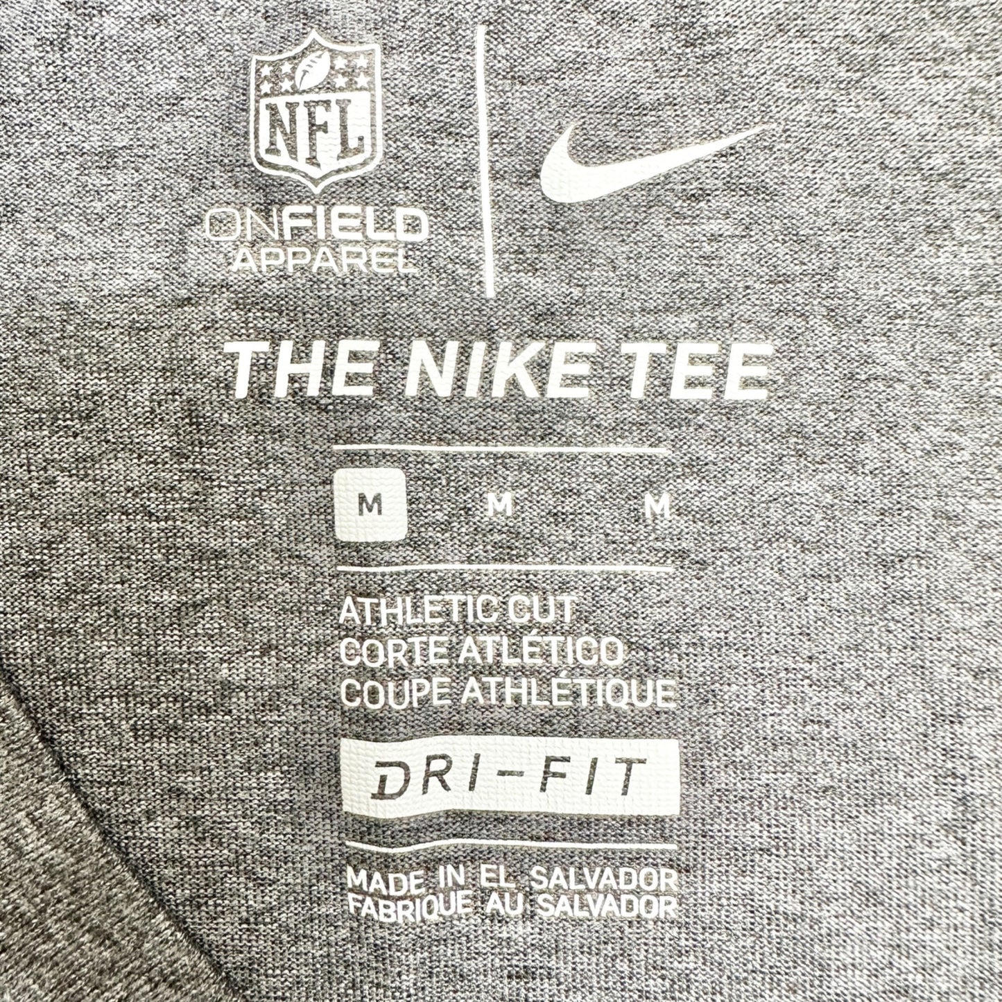 Pittsburgh Steelers Nike Dri-Fit Tshirt M Gray Long Sleeve NFL On Field Apparel