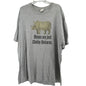 Rhinos Are Just Chubby Unicorns Funny Graphic T Shirt 3XL Gray Gildan Hvy Cotton