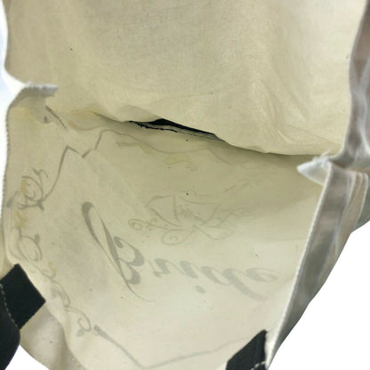 Canvas Bride Tote Bag Black Off White Wedding Bells Medium Ceremony