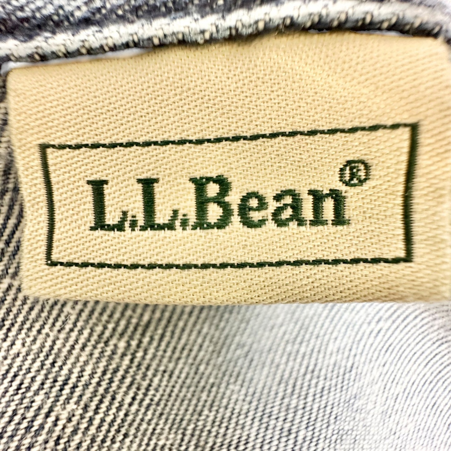 LL Bean Womens Denim Midi Skirt Light Wash Size 16 Regular Side Zip and Button
