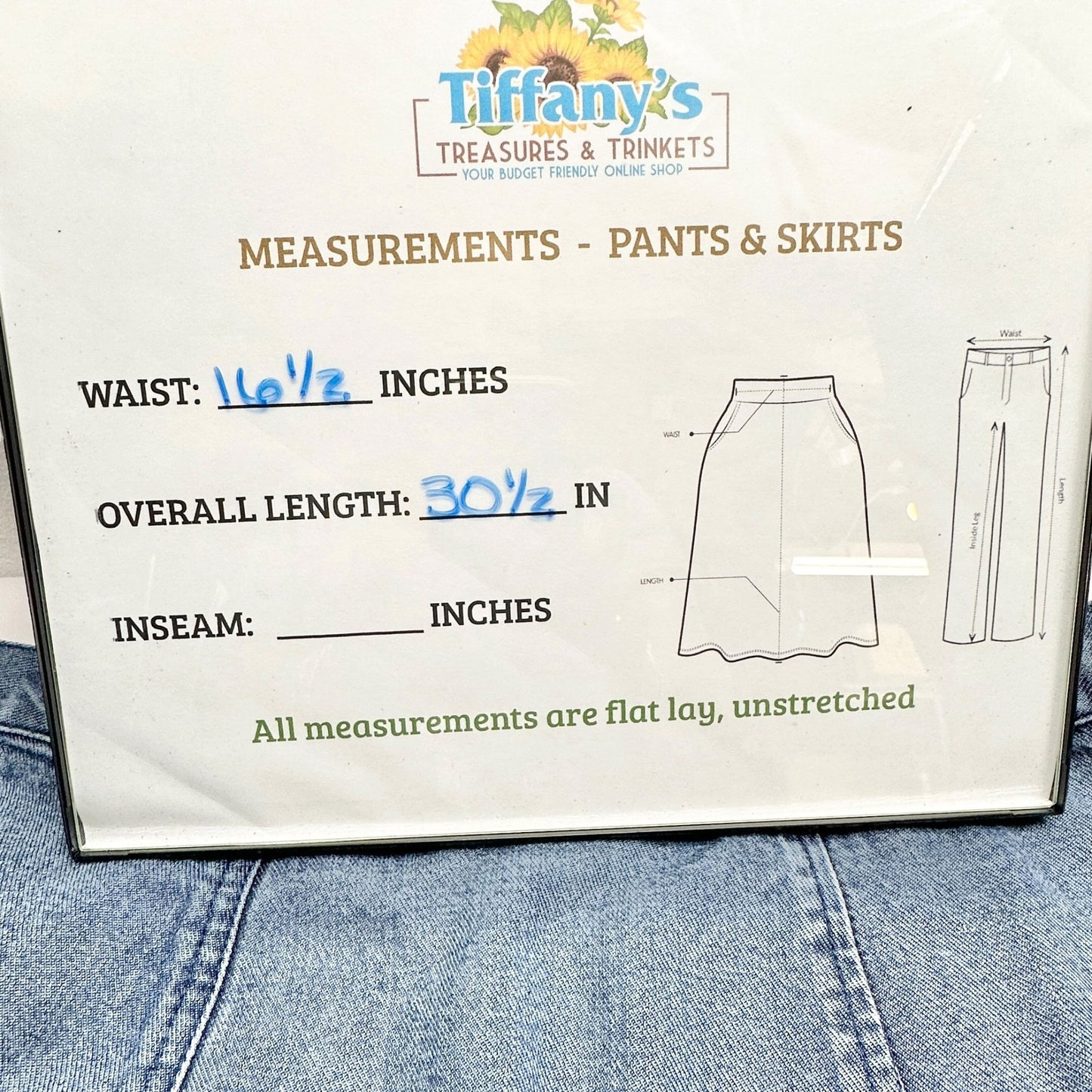 LL Bean Womens Denim Midi Skirt Light Wash Size 16 Regular Side Zip and Button