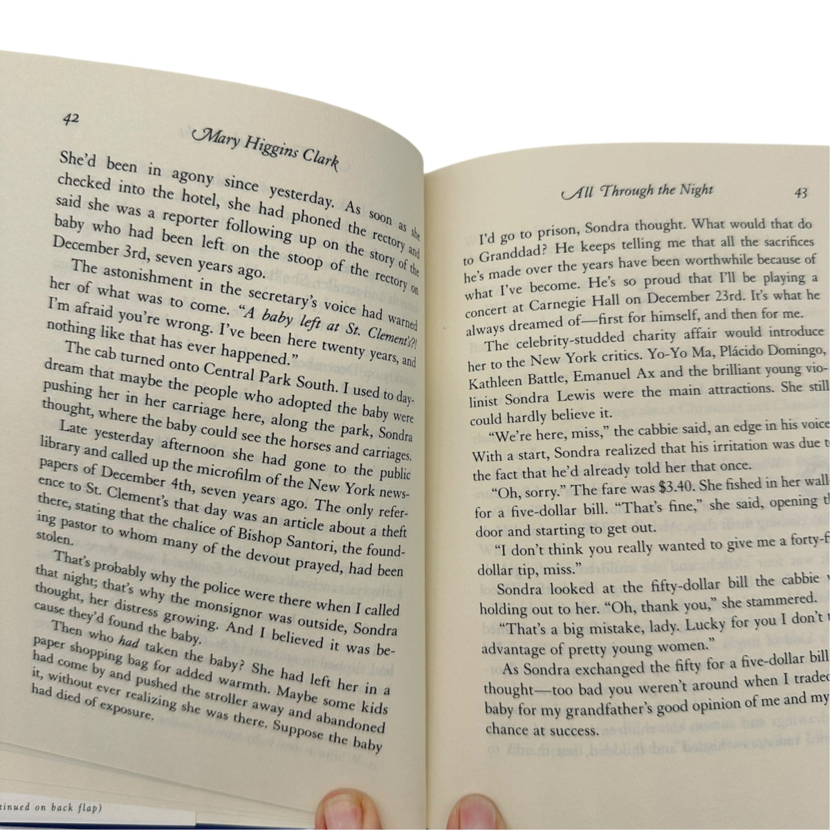 All Through The Night By Mary Higgins Clark Hardcover 1998 Christmas Suspense Novel
