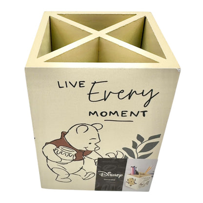 Disney Winnie The Pooh Live Every Moment Pencil Cup Desk Organizer 4x3x3 inches