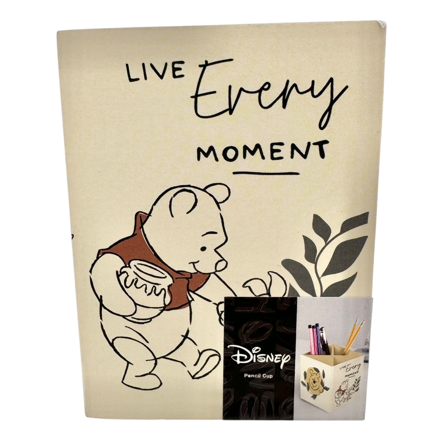 Disney Winnie The Pooh Live Every Moment Pencil Cup Desk Organizer 4x3x3 inches