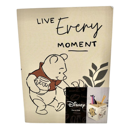 Disney Winnie The Pooh Live Every Moment Pencil Cup Desk Organizer 4x3x3 inches