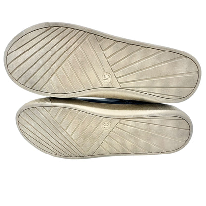 Juicy Couture Quilted High-Top Sneakers Womens Sz 10 Gray Faux Leather Side Zip