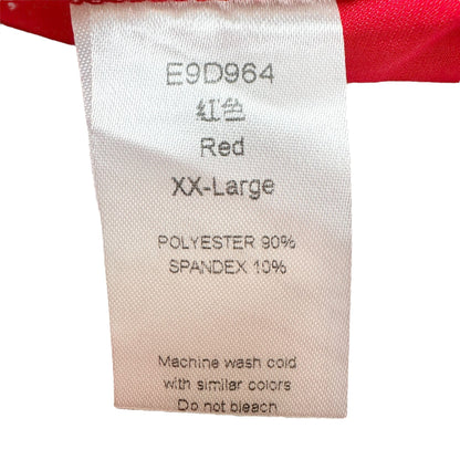 Vintage Inspired Red Sleeveless Dress XXL Striped V-Neck Waistband Pleated Skirt