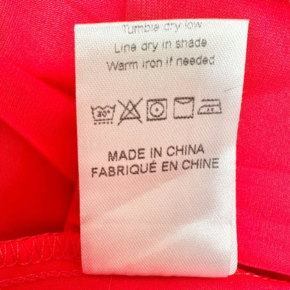 Vintage Inspired Red Sleeveless Dress XXL Striped V-Neck Waistband Pleated Skirt