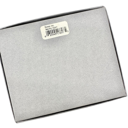 Angel Feather Necklace Austrian Crystal Gold Tone Vernon Wilson Signature in Box