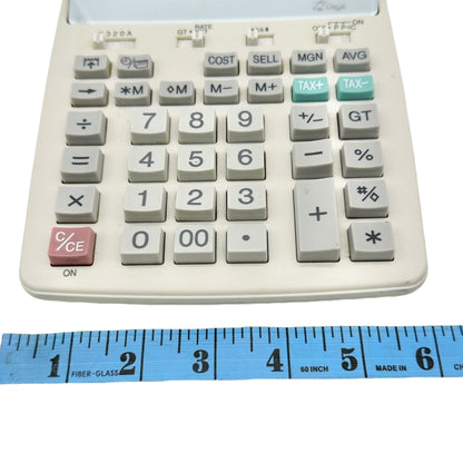 Sharp EL-1750PIII 12-Digit 2-Color Printing Calculator AC Adapter Dual Power