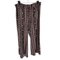 Westport Womens 2X Floral Striped Palazzo Pants Stretch Pull-On Elastic Waist