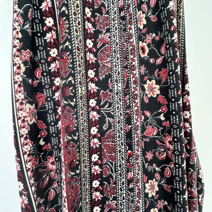 Westport Womens 2X Floral Striped Palazzo Pants Stretch Pull-On Elastic Waist