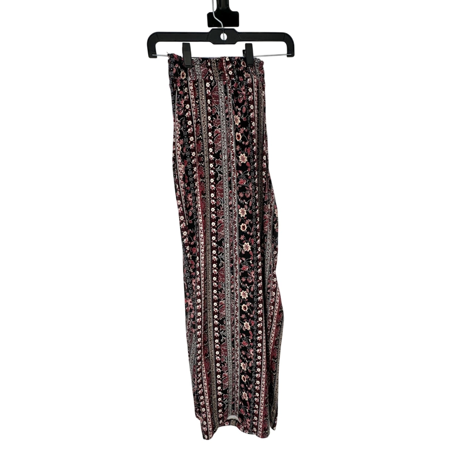 Westport Womens 2X Floral Striped Palazzo Pants Stretch Pull-On Elastic Waist