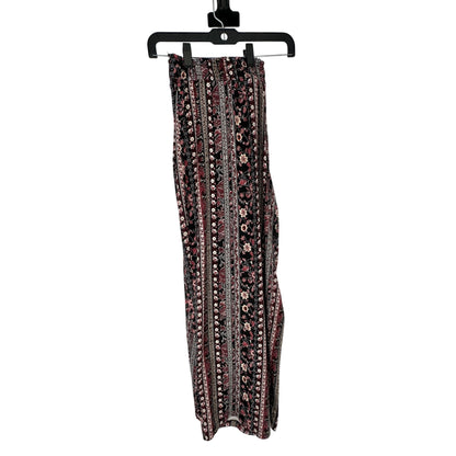 Westport Womens 2X Floral Striped Palazzo Pants Stretch Pull-On Elastic Waist