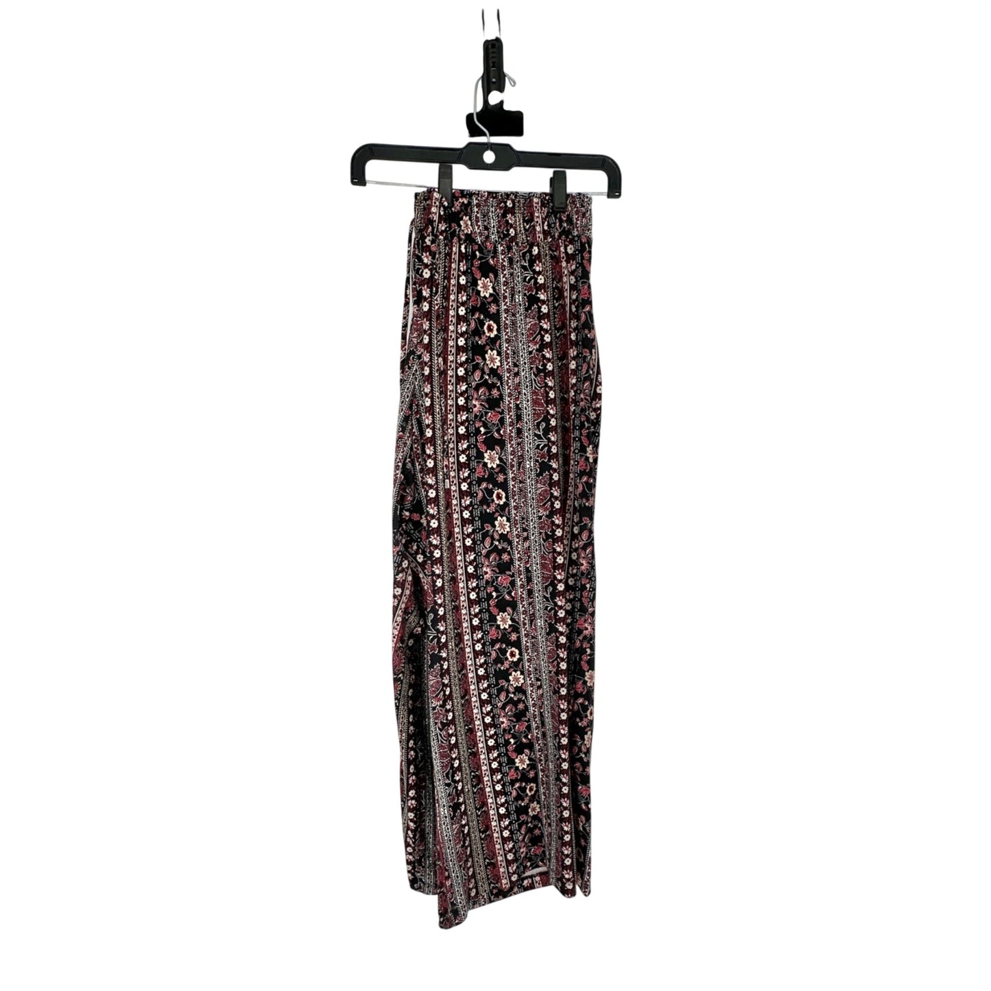Westport Womens 2X Floral Striped Palazzo Pants Stretch Pull-On Elastic Waist
