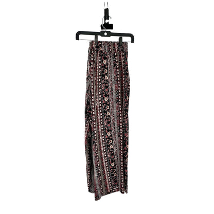 Westport Womens 2X Floral Striped Palazzo Pants Stretch Pull-On Elastic Waist