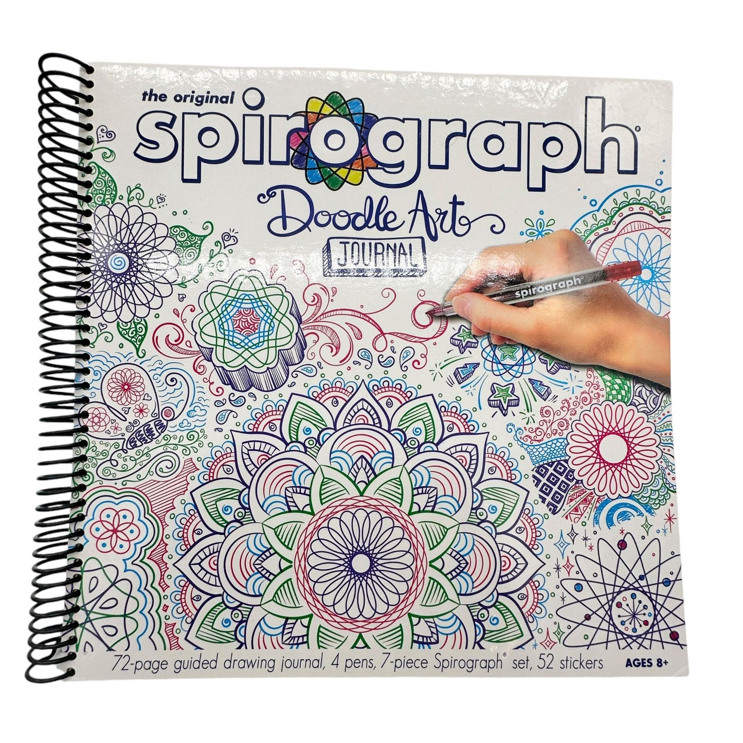 Spirograph Mandala Maker & Doodle Art Journal Set Ages 8+ Creativity Bundle