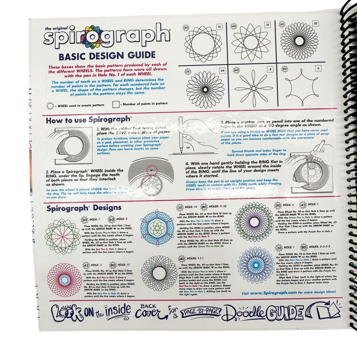 Spirograph Mandala Maker & Doodle Art Journal Set Ages 8+ Creativity Bundle