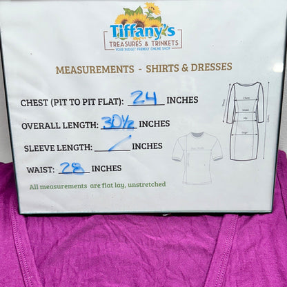 Womens 3X Purple Tank Nightshirt Modal Blend Sleeveless 78 & Sunny Sleepwear